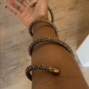 Versatile bronze statement piece - bracelet O/S